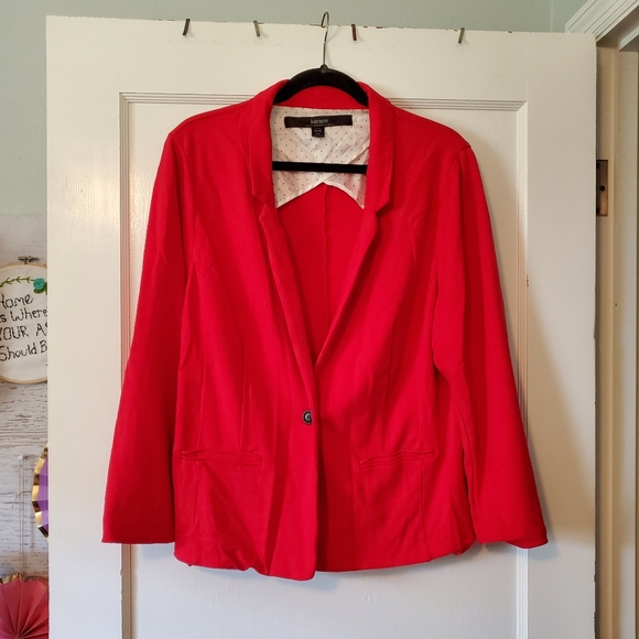 Red Kensie knit Blazer XXL